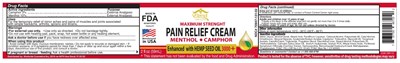 Hemp Oil (Eternal Pain Relief Cream W Hemp Oil 2oz Jar)